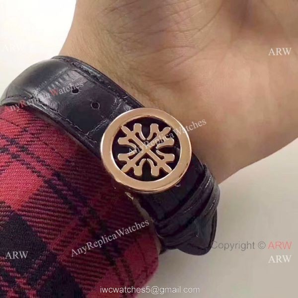 Buy Replica Patek Philippe Grandmaster Chime Men Watch Rose Gold Black Dial