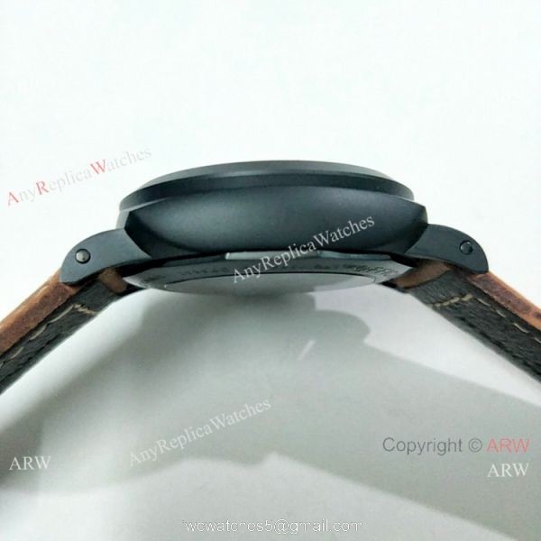 Luminor Marina Panerai Black Steel 44mm Watch Fake Panerai Watch PAM312