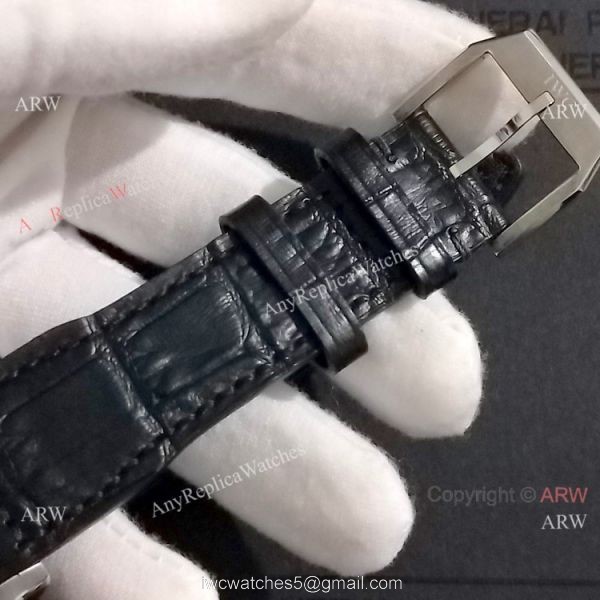 High Quality IWC Big Pilots Mark XVII Watch Black Dial Black Leather Strap