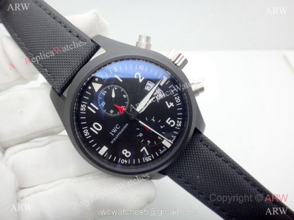 New Copy IWC Big Pilot Spitfire Automatic Watch Black Case