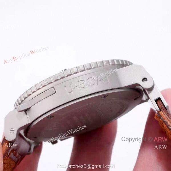 Best Replica U-Boat U-42 Limited Edition Chronograph Watch SS Black Dial
