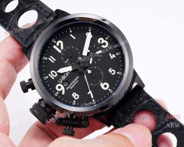 New Style U-Boat Flightdeck Chronograph Replica Watch White Markers