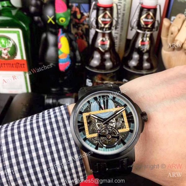 New Copy Ulysse Nardin Executive Dual Time All Black Watches