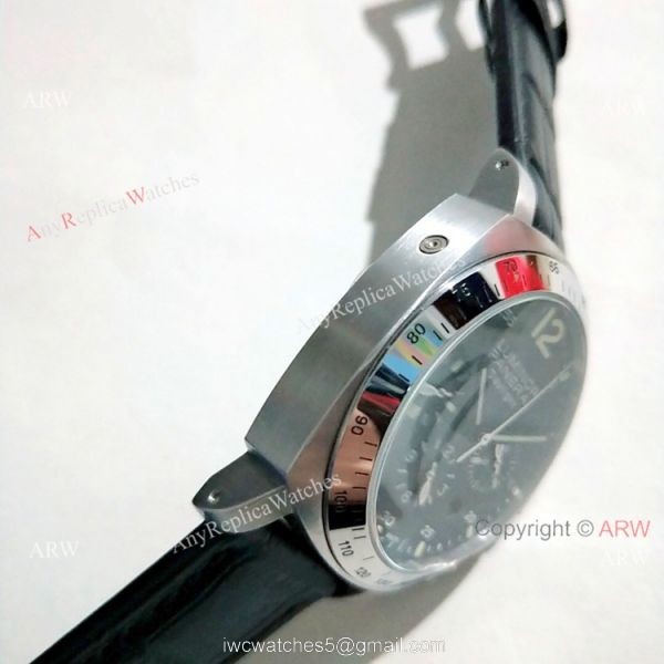 Panerai Luminor Daylight Automatic Watch SS Black Dial