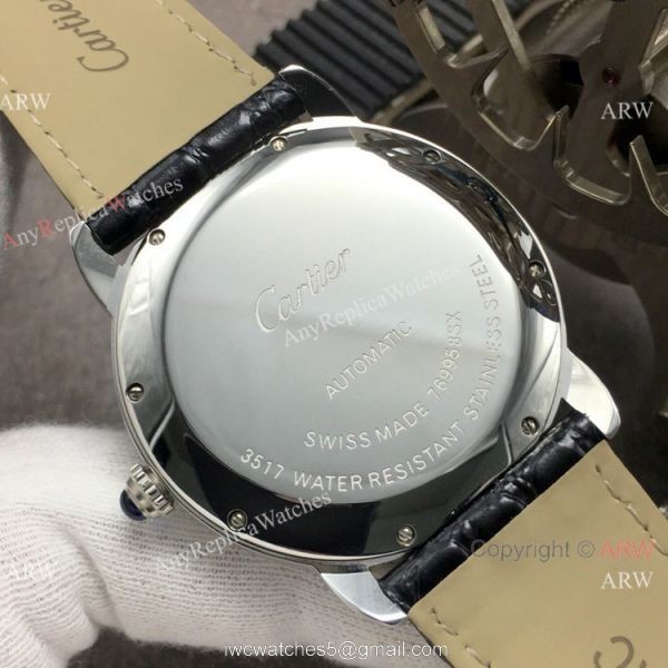 (GB)Best Replica Cartier Ronde Solo Cartier White Dial Watch 9015 Movement