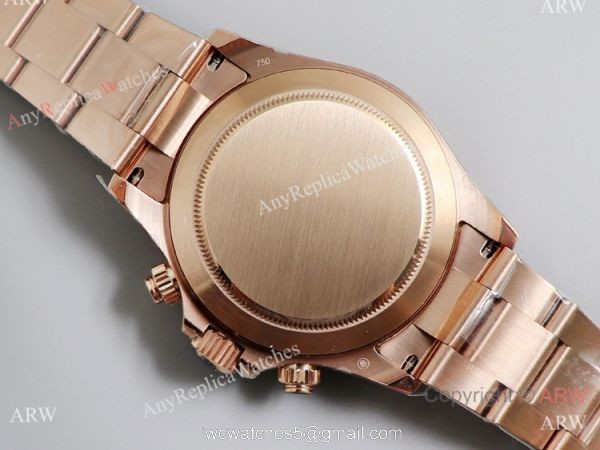 JH Factory Swiss 4130 Replica Rolex Daytona Rose Gold 40mm Watch
