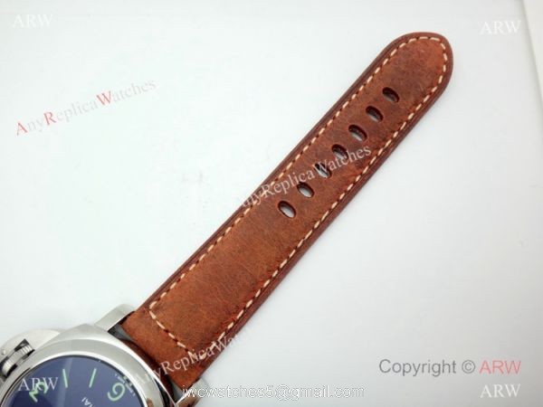 Swiss Replica Panerai Luminor Marina Acciaio PAM 111 Watch SS Green Markers