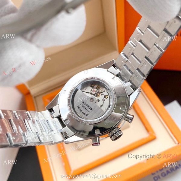 Copy Tag Heuer Carrera Cal 1887 Watch Stainless Steel White Face