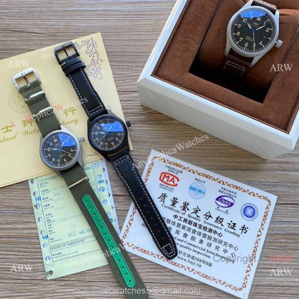 Copy IWC Pilots Mark XVII Automatic Watches Black Dial