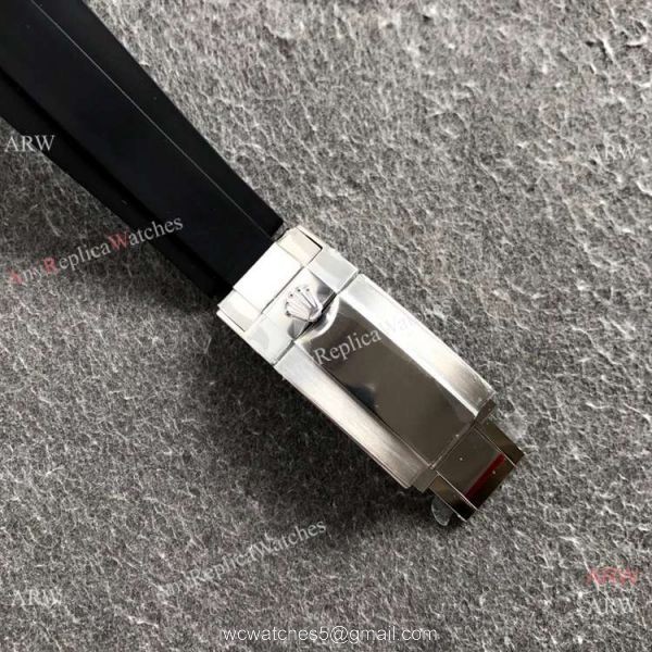NEW! Noob Factory Rolex Daytona 1:1 Cal.4130 Movement Watch Meteorite Dial Rubber Strap