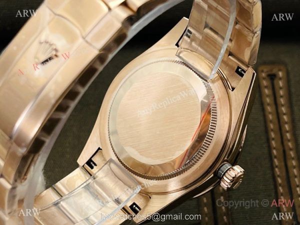 2021 New! DR Factory Swiss 9001 Rolex Sky-Dweller 42 Watch Rose Gold Rhodium Grey Face