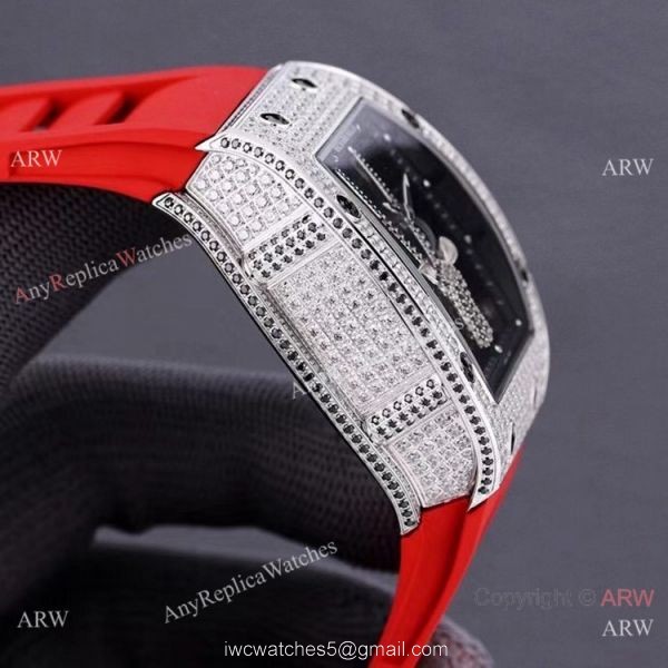 Swiss Quality Richard Mille Goat Mask Stainless Steel Diamond Watches AAA Replicas
