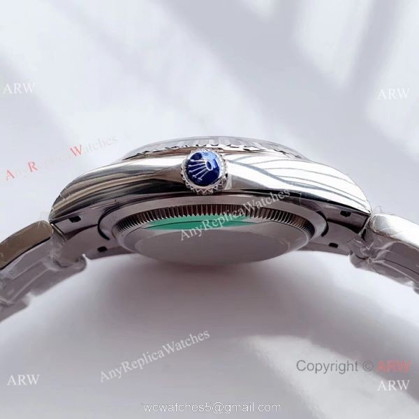 Swiss Copy Rolex Datejust 36mm SS Grey Dial Watch Rolex EW Factory 3235 316L Steel