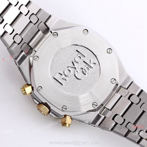 Best Replica Audemars Piguet Royal Oak Iced Out Watch Two Tone Diamond Dial
