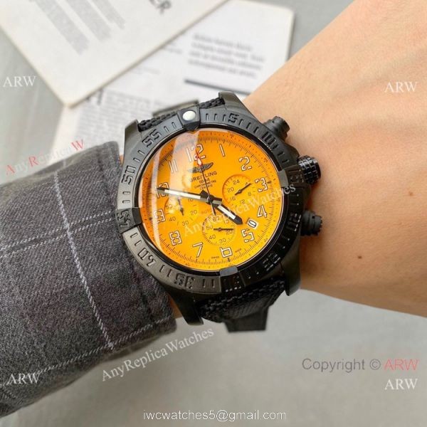 New Style Breitling Avenger Yellow Dial Chronograph Watch
