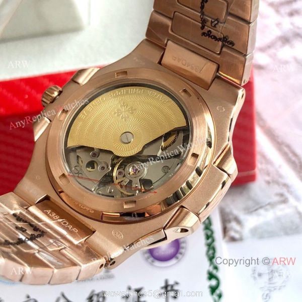 Rose Gold Patek Philippe Nautilus Repica Watches For Sale