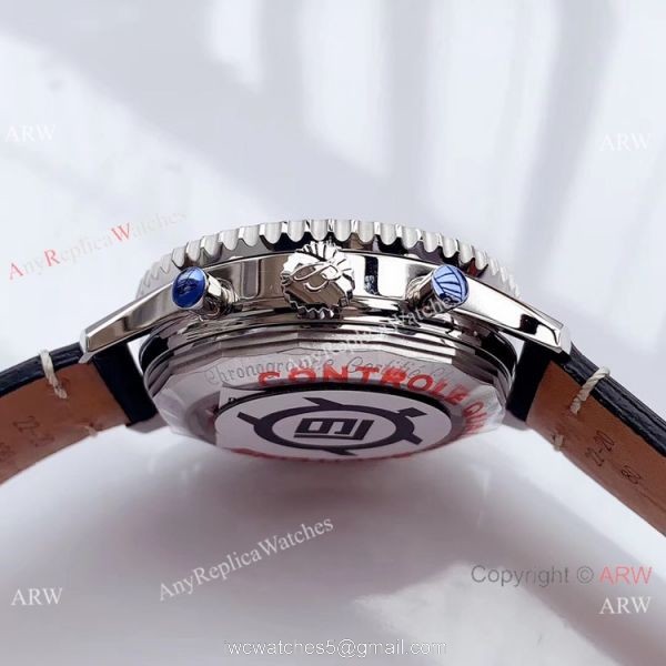 Swiss Replica Breitling Navitimer B01 Swissair Limited Edition A7750 Watch SS Black Dial