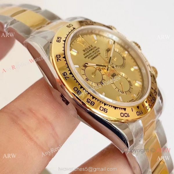 1:1 Best Edition Copy Rolex Daytona Two Tone 40mm Watch Noob Factory Swiss 4130