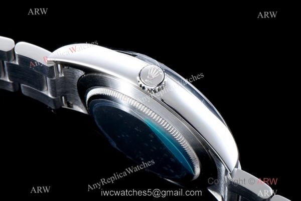 Swiss Replica Rolex Oyster Perpetual SS Gray Dial Watch Rolex ?r 904L Swiss 2836 Movement