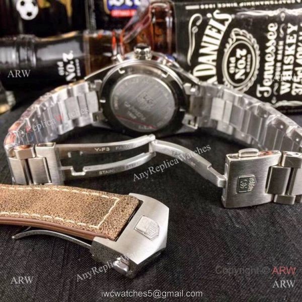 Stainless Steel Black Dial Tag Heuer Carrera Calibre 16 Replica Watch
