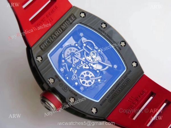 KV Factory Best Replica Swiss Richard Mille Carbon Fiber Skeleton Watches RM055