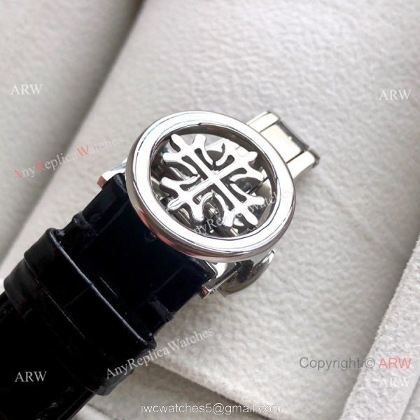 Swiss Replica Patek Philippe Base 1000 SS White Dial Watches