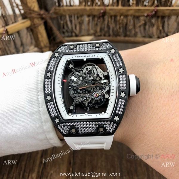 SWISS Grade Richard Mille Rm055 Black Diamond Men Watch V2 version