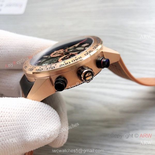 Best Quality Tag Heuer Carrera Rose Gold Skeleton Watches