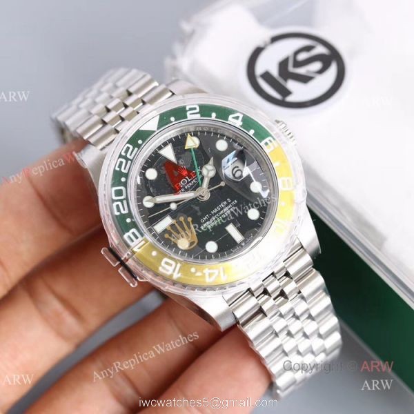 KS Factory New Rolex GMT Master II 126710BLRO With Sprite Bezel Swiss Replica Watch