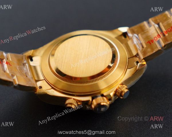 JH Factory Replica Rolex Tiger Eye Rose Gold Rolex Daytona 116588 TBR Diamond Watch