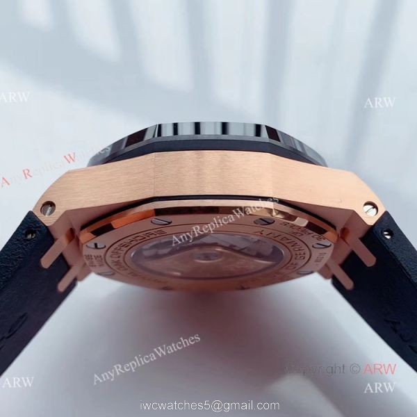 New JF Audemars Piguet Royal Oak Offshore Rose Gold Grey Dial Chronograph Replica Watch Ref 26416ro