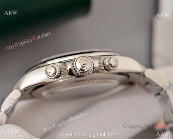 Copy Rolex Cosmograph Daytona Watch SS Brown Dial with Diamond