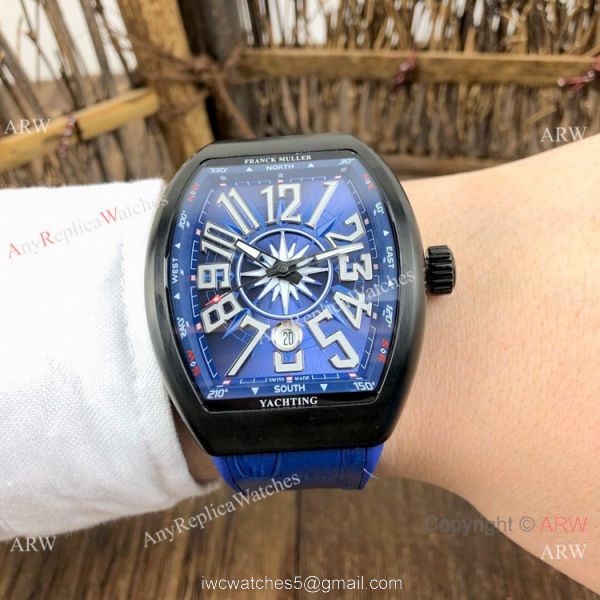 Copy Franck Muller Vanguard V45 Men Watch Black and Blue
