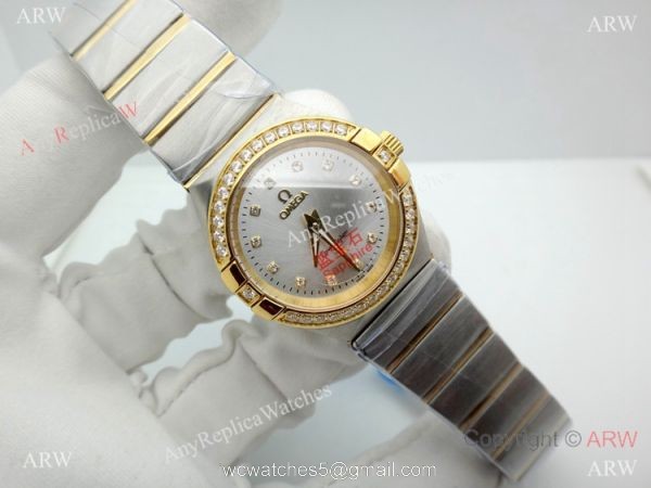 Best Copy Omega Constellation Two Tone watch Women 28mm Quartz