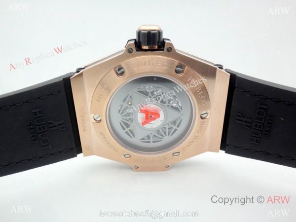 Swiss Grade 1 Hublot Big Bang Sang Bleu Rose Gold Watch HUB1213 Movement
