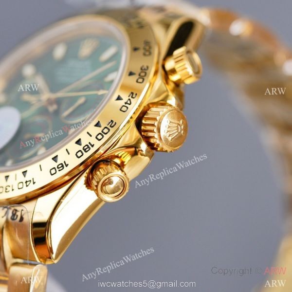 Swiss Quality Clone Rolex Comograph Daytona 40 Watch Olive Green Dial Ceramic Bezel