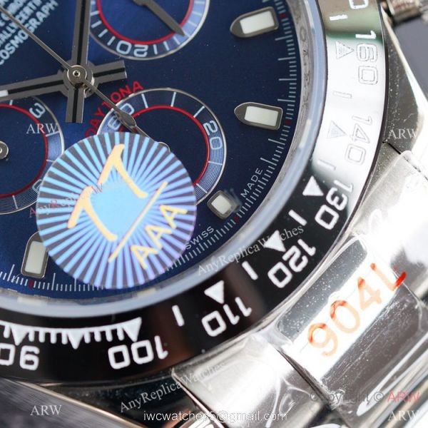 Swiss Quality Copy Rolex Daytona 40mm Watch Black Ceramic Bezel Stainless Steel