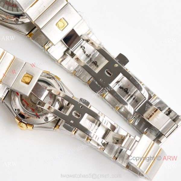 Swiss Quality Replica Omega Double Eagle Constellation Couple Watch Diamond Bezel New Face