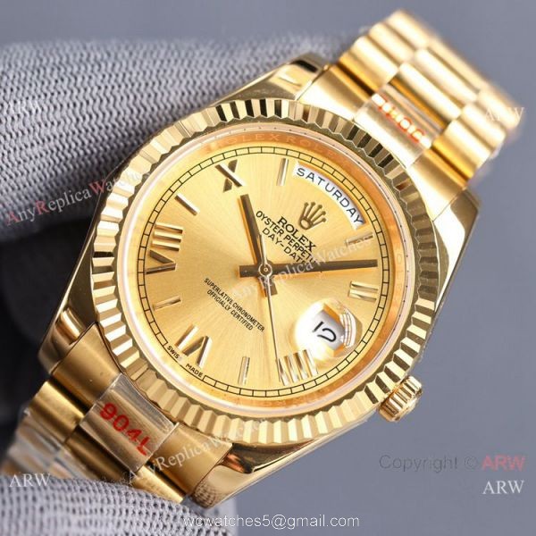 Swiss Quality Rolex Day Date 2 Citizen 8215 Gold Presidential Watch Super AAA Case