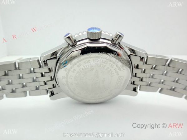 Breitling Navitimer 46MM Watch Stainless Steel Blue Chronograph Dial