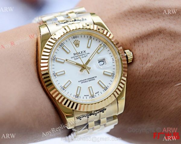 NEW UPGRADED Copy Rolex Datejust 2 Yellow Gold Watches 41mm