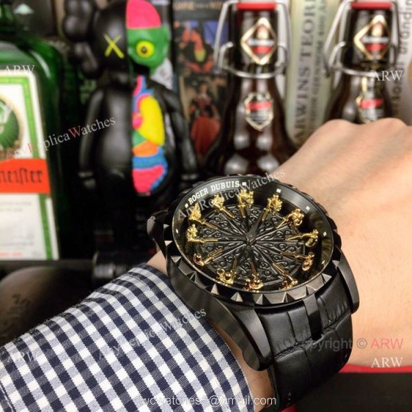 Copy Roger Dubuis Excalibur Knights Of The Round Table II watch All Black