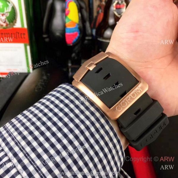 Replica Admirals Cup AC-One Corum Watch Rose Gold Chronograph