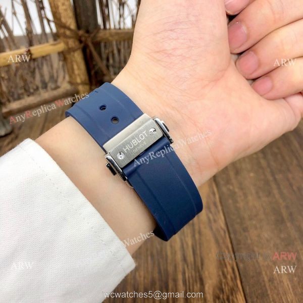 Knockoff Hublot Big Bang Perpetual Calendar Automatic Watch SS Case Blue Dial