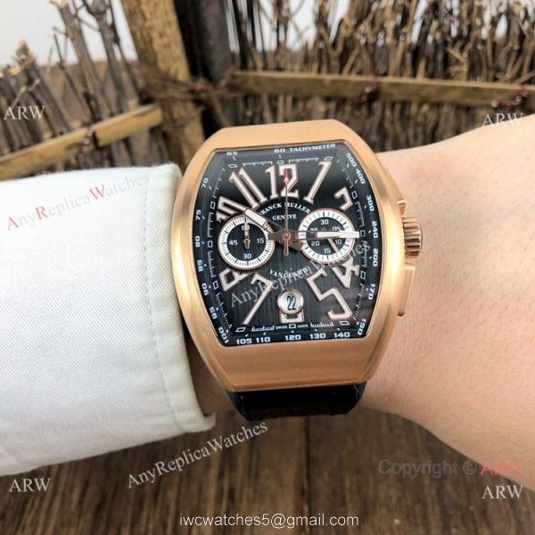 Best Replica Franck Muller Vanguard Rose Gold Chronograph Watch