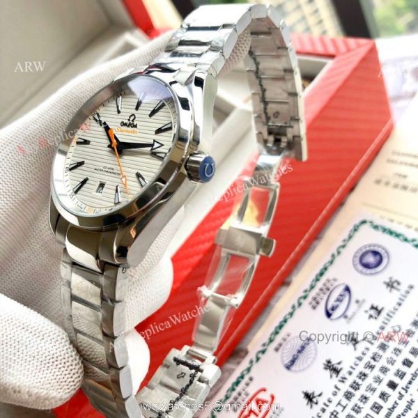 High Quality Omega Seamaster Aqua Terra Copy Watches Stainless Steel Gray Dial