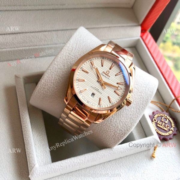 Omega Seamaster Aqua Terra 150 m 41mm Watches Two Tone Rose Gold
