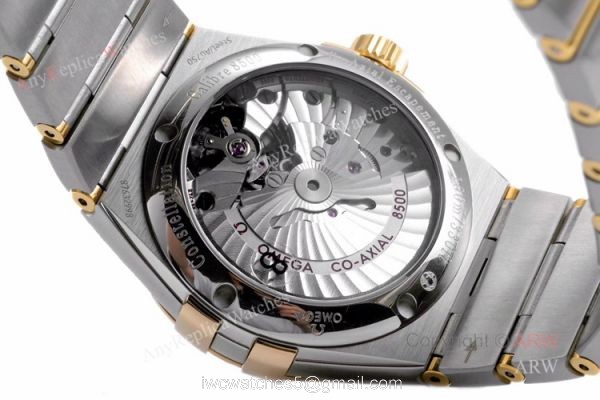 (VS) Swiss Replica Omega Constellation Gold Face Mens Watch New Dial