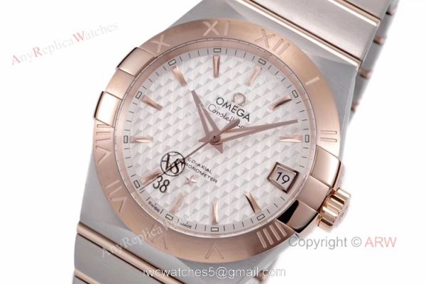 New Omega Constellation Rose Gold Mens Watches Best Replica VSF Omega