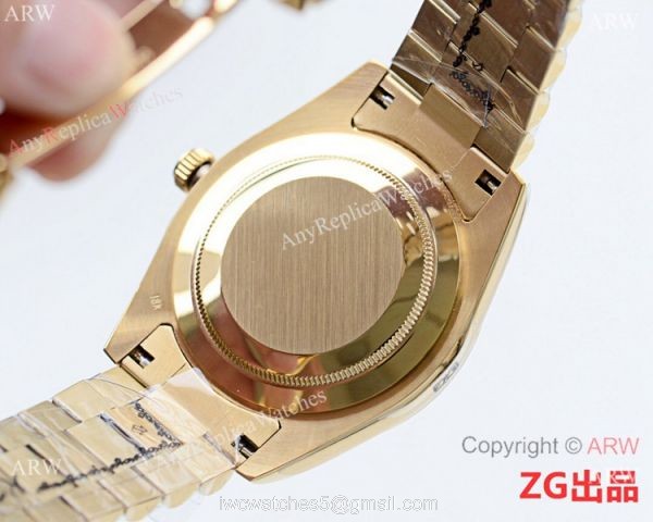Fake Presidential Rolex Oyster Perpetual Datejust II All Gold Silver Dial